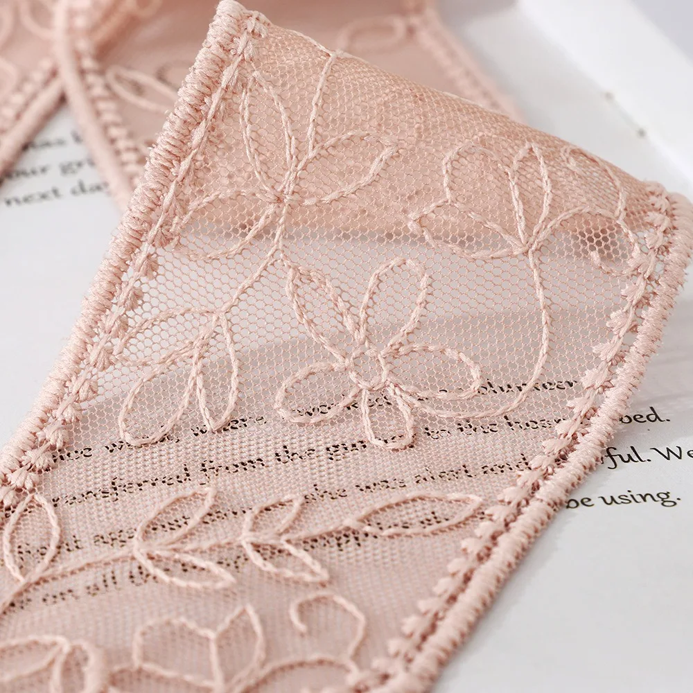 

Cute Elegant Thin Women Narrow Long Scarf Korean Version Embroidered Flower Lace Scarf Y2k 140cm Sunscreen Shawl Summer