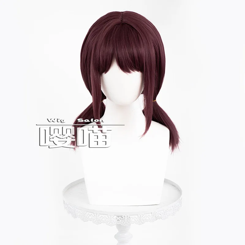 Iseri Nina Cosplay Pruik Anime Meisjes Band Cry 50CM Claret Hittebestendig Synthetisch Haar Iseri Nina Rollenspel Pruiken Halloween Party