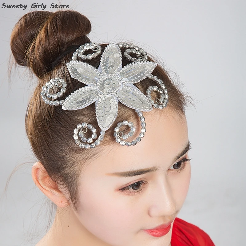 Sequins Star Hair Clips Rhinestone Hairpins Barrettes Girls Ballet Dance Headwear Performance Dancing Prop Women Hair Sticks