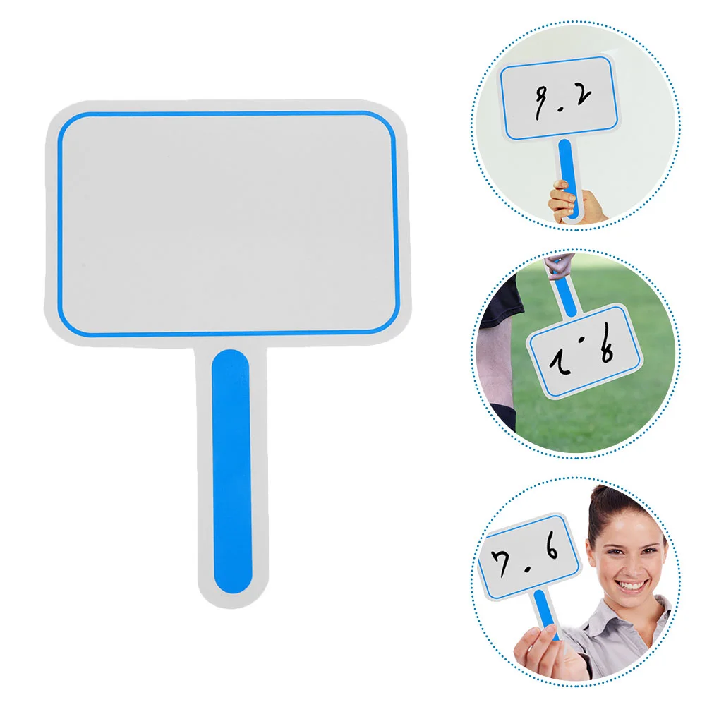 3 Pcs Auction Answer Paddles Score Board Practical White Boards Blank Erasable Foam