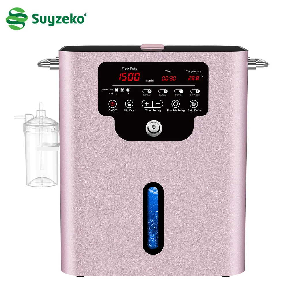 

Suyzeko 1500ML Hydrogen Oxygen Inhalation Machine Hydrogen Molecular Gas Therapy Device Water Generator H2 Inhaler Water Ionizer