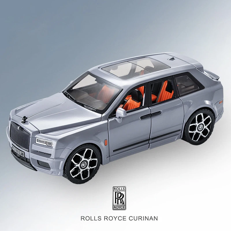 1:20 Rolls Royce Cullinan SUV Alloy Model Car Toy Diecasts Metal Casting Sound and Light Car Toys For Children Vehicle