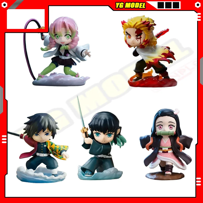 

Genuine Demon Slayer Action Figure Tanjirou Muichirou Mitsuri Tengen Figure Q-Version Doll Series Toys Birthday Present Original
