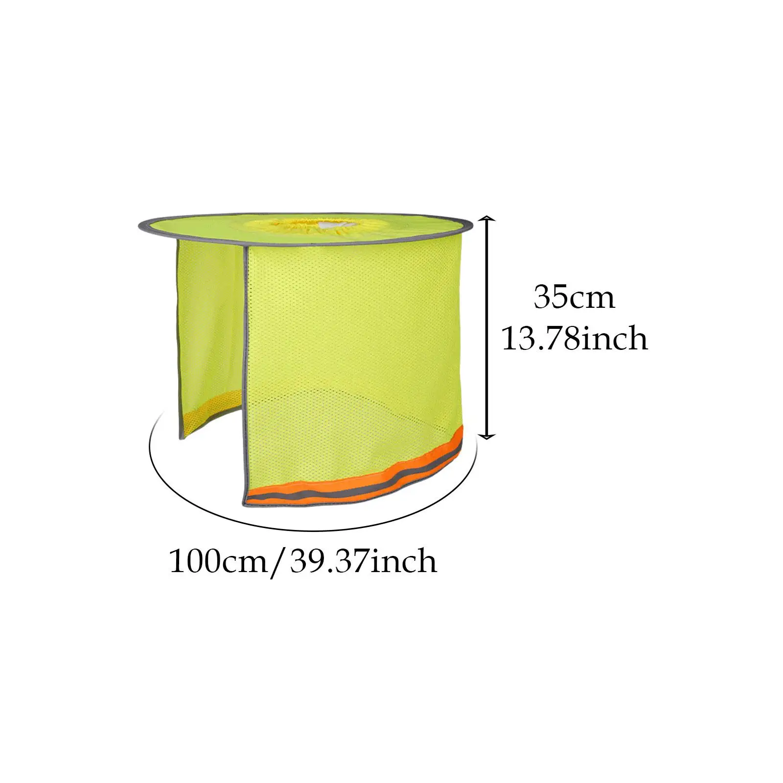 Hard Hat Visor High Visibility Sunproof Hard Hat Neck Shade for Construction Cycling Gardening Man Woman Outdoor Activities