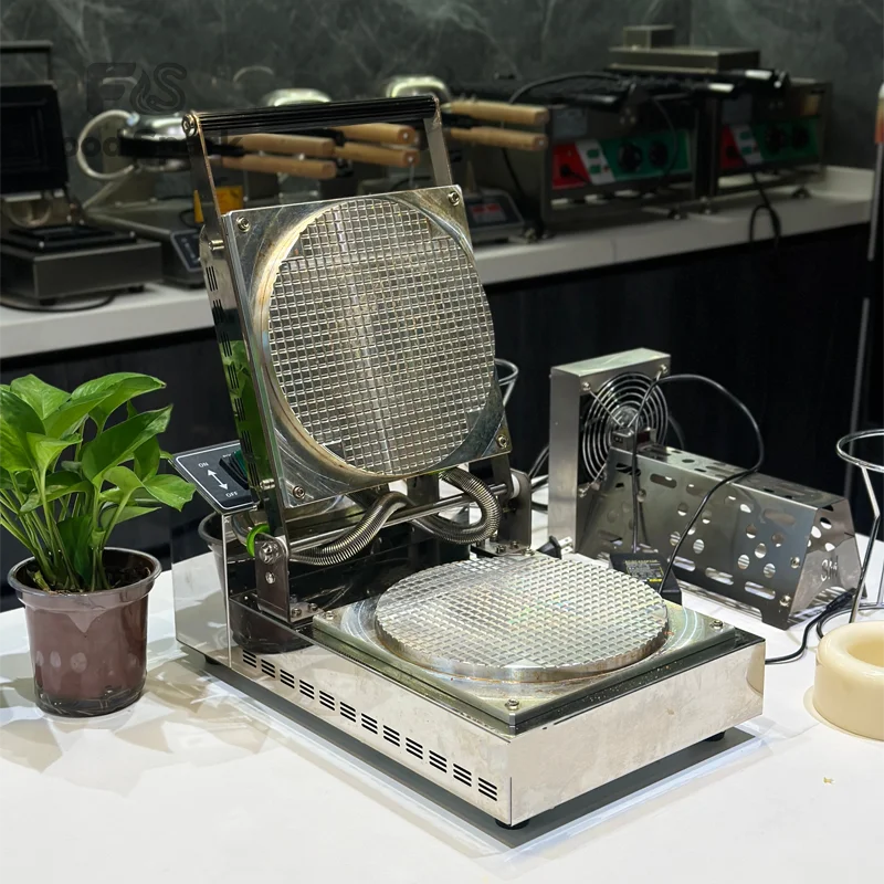 

Hot Selling Ice Cream Cone Wafer Biscuit Making Machine Commercial Waffle Cone Roller Maker