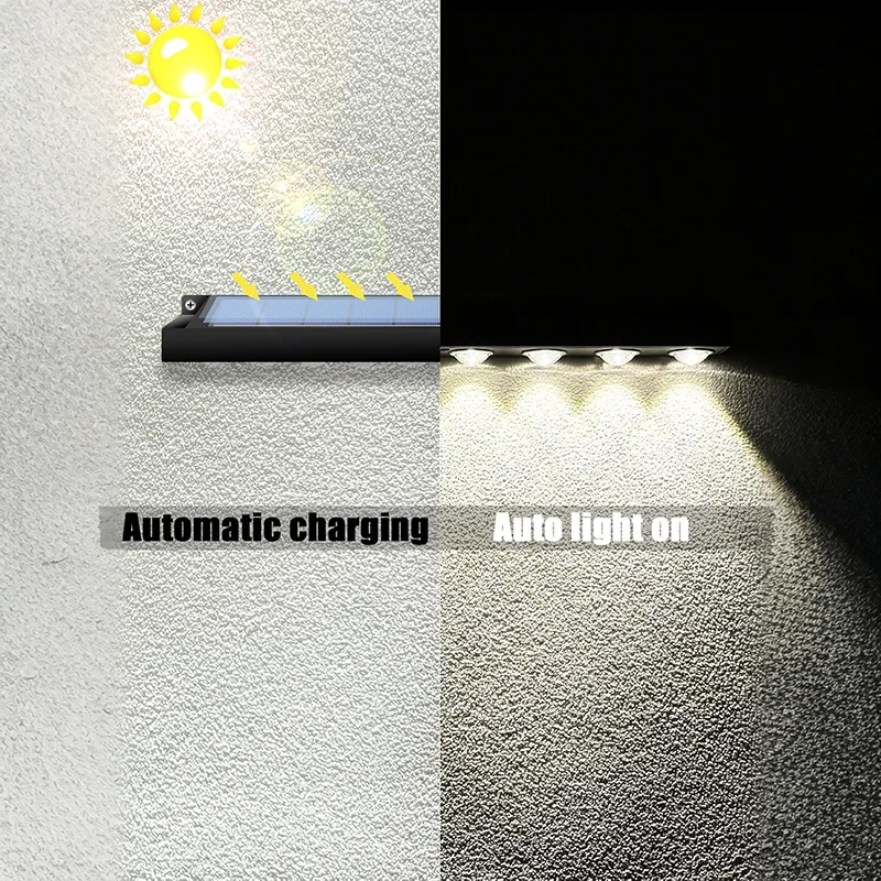 1/2 PCS Solar Outdoor Sign Wall Light Automatic on/Off Suitable for Billboard Display Light Backyard Fence Landscape Light