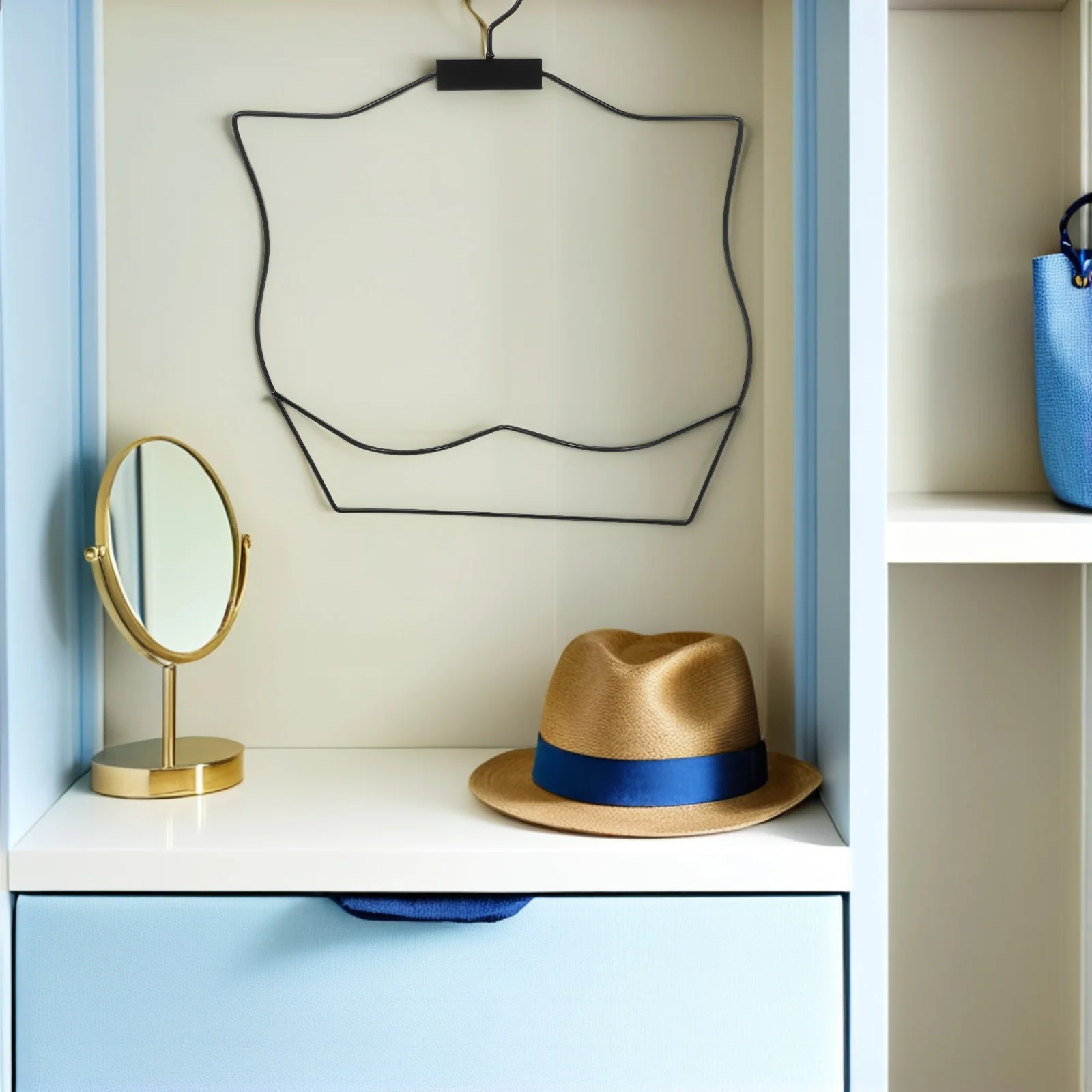 

Rotatable Women's Swimsuit Hanger Organizer Display Rack Bikini Lingerie Clothing Metal Wire Storage Rack Closet Wardrobe Window