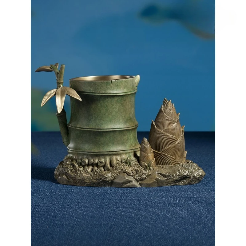 

Rising rising from time to time, living room, study, pen holder, copper ornaments, home decoration crafts, teacher gifts