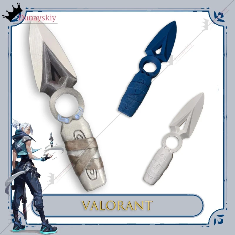 Collar YiNuo*/Juego Valorant, Jett Cosplay, Accesorio de Cosplay, Kunai Luminoso, Modelo de Juego, Decoración, Accesorio para Halloween