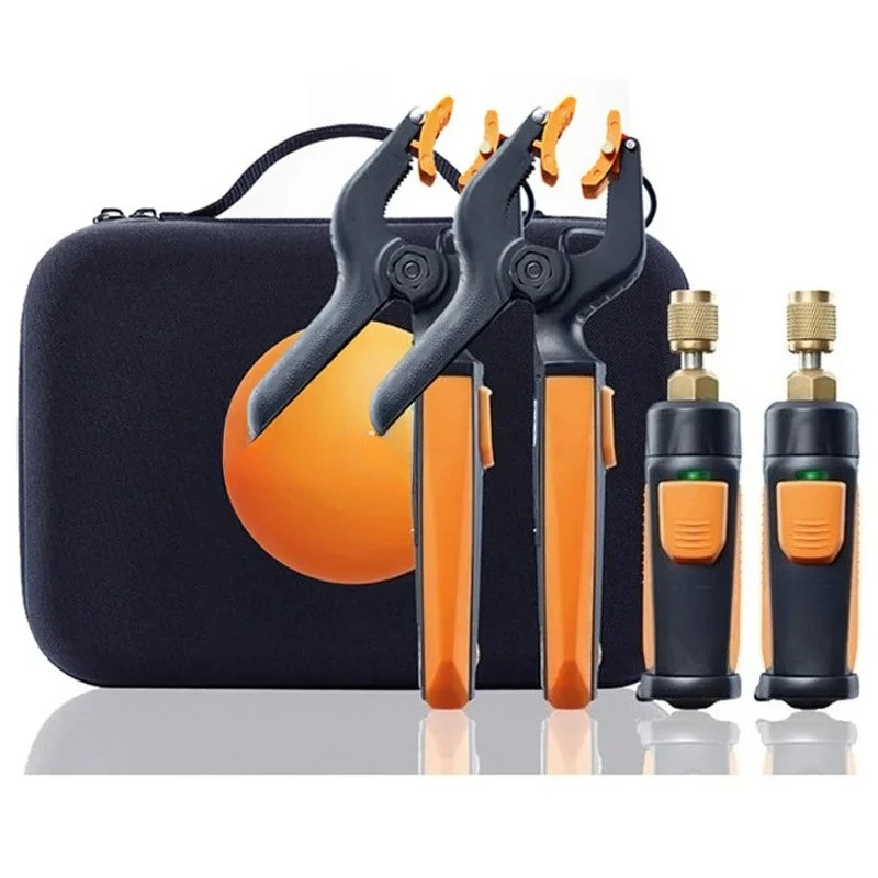 549i/115i Digital Manifold Gauge Refrigeration Air Pressure Gauge For Refrigerant Manifold Gauge Set 2PCS Clamp Probes Tool
