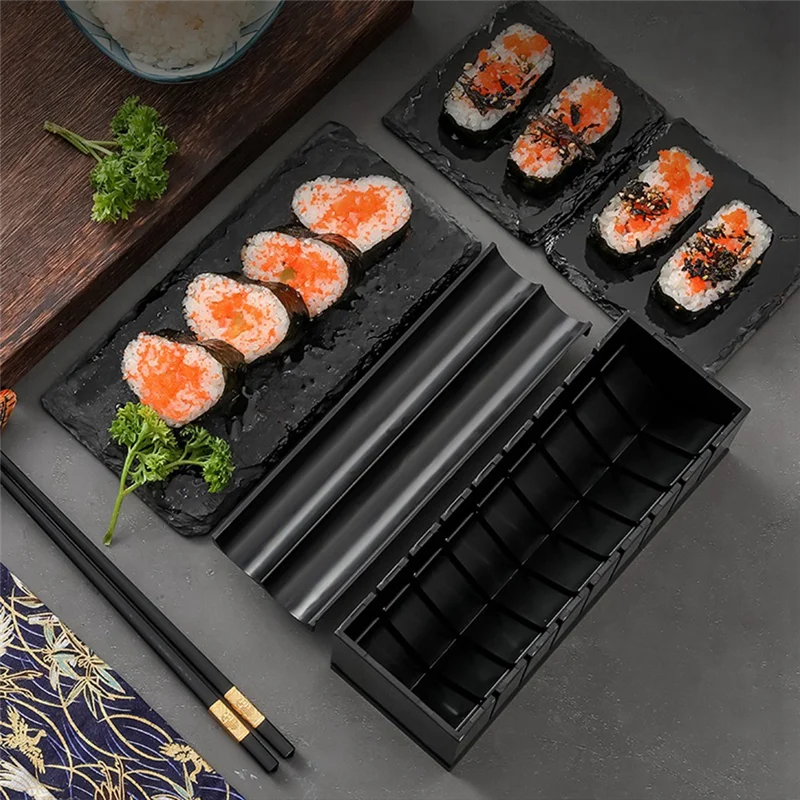 

A32P_Kitchen Utensils Rice Ball Mold Sushi DIY Ten-Piece Set Kitchen Gadgets Sushi Set Sushi Model