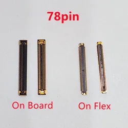 10pcs 78Pin USB Charger Charging Dock Port FPC Connector On Board For Samsung Galaxy A52 5G A526 A526B A526F 4G A525 A525B F