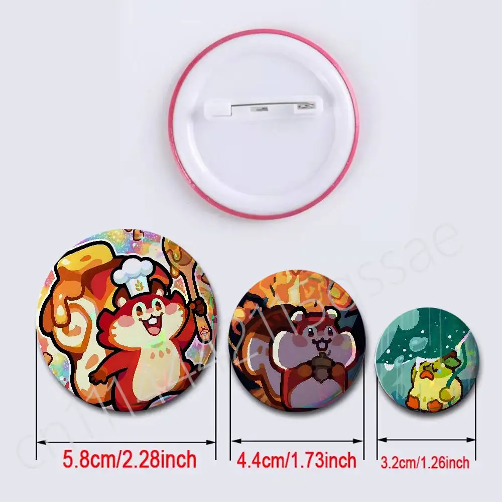 FOR Tatari Clash of Critters Badges Tinplate Soft Button Pin Brooch Metal Badge Custom Jewelry Accessories Hat Bag Lapel
