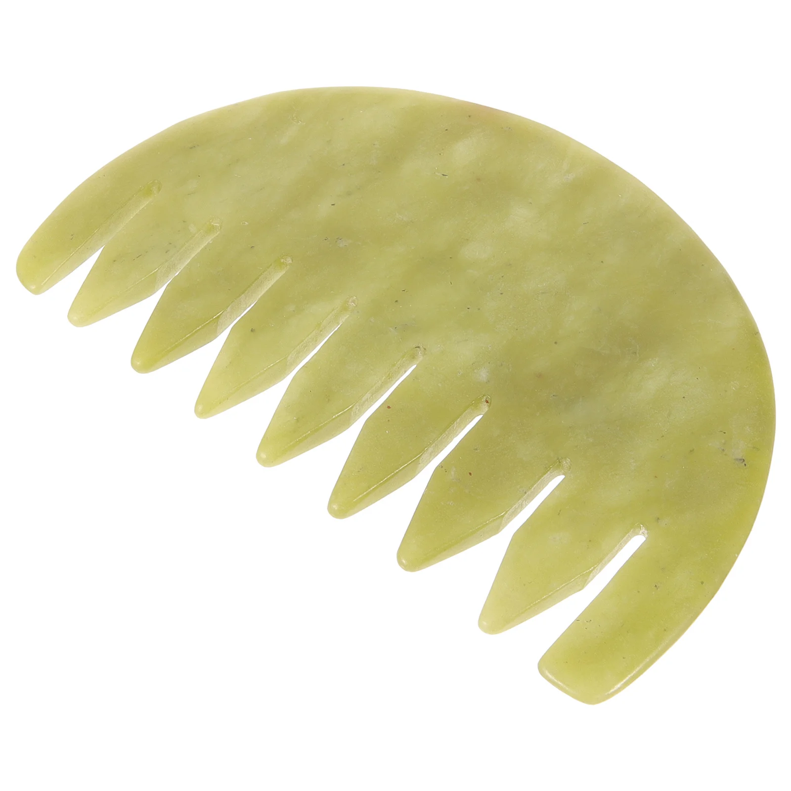

Jade Massage Comb Facial Guasha Scraping Comb Relax Muscle Tension Scalp Massager Tool Jade Mini Brush for Purse