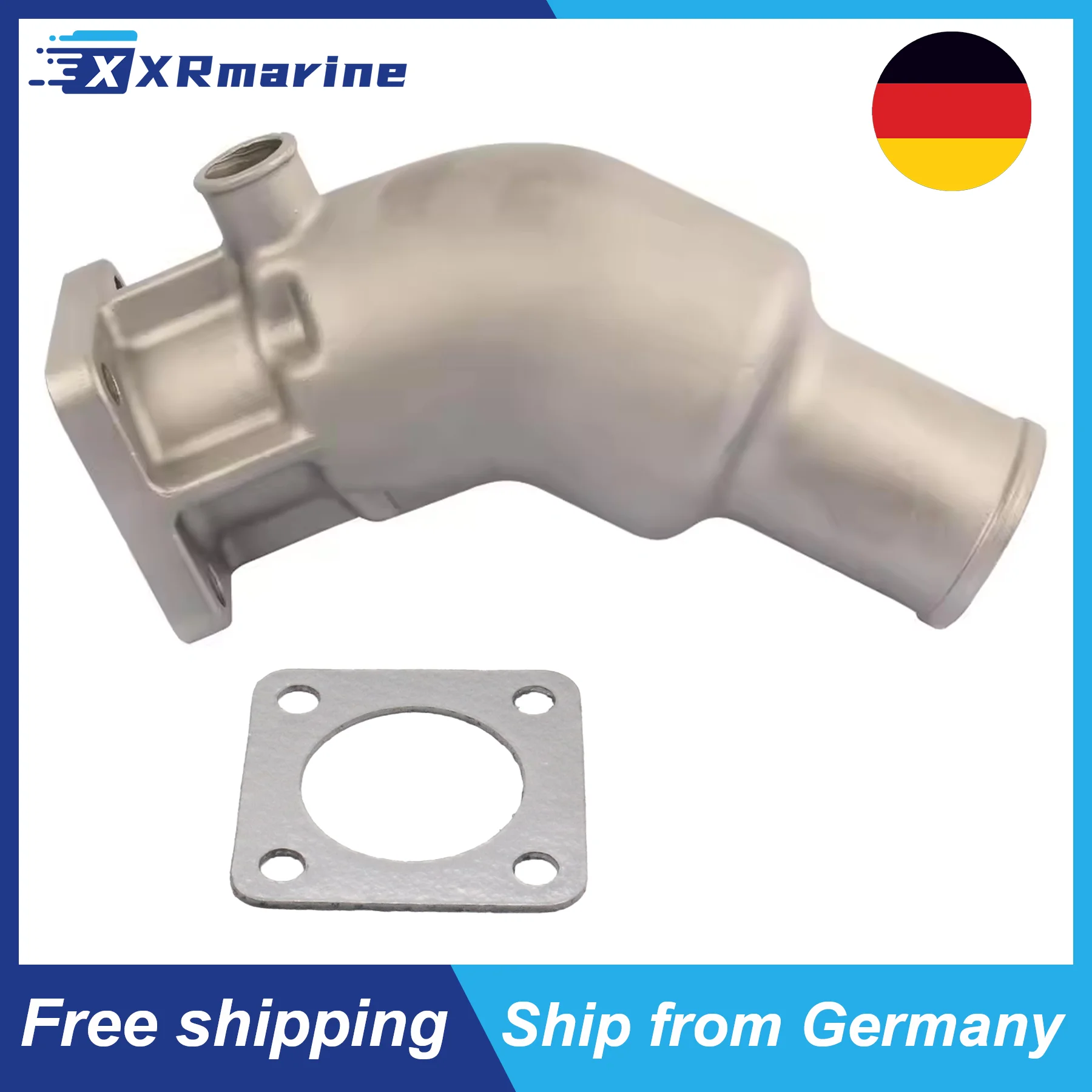 XR Marine Boot Auspuffkrümmer Abgasknie Edelstahl 316 für Volvo Penta MD2010 MD2020 MD2030 MD2040 D1 D2 Schiffsmotor Bootsmotor 21190094 861906