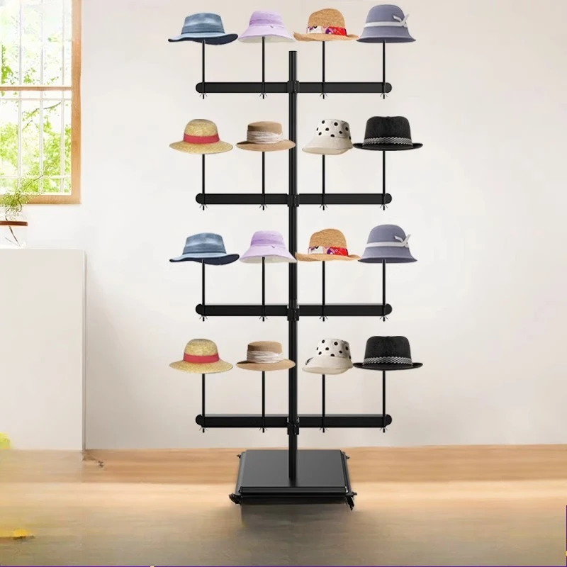 

Hat display shelf, helmet placement bracket, hard hat household hanger, floor storage display rack