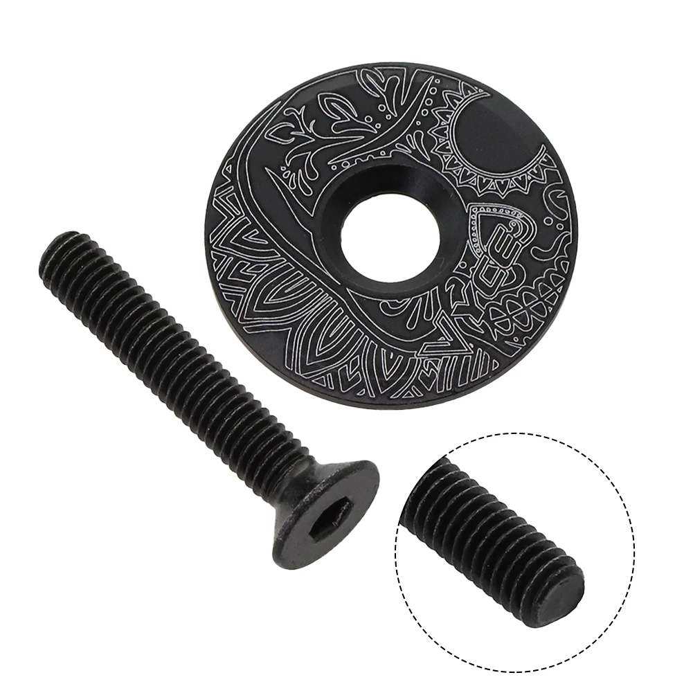 MTB Bicycle Headset Top Cap Road Mountain Bike Aluminum Alloy Stem Bowl Cover For 28.6mm Fork Tube Cycling Accessories Parts