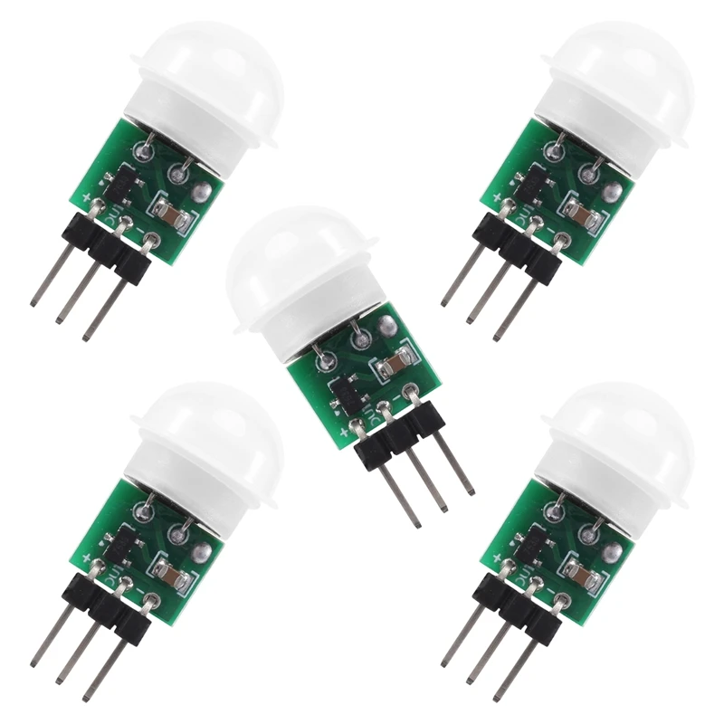 

AM312 PIR Sensor,5 Pack PIR Motion Sensor Outdoor Mini Pyroelectric Infrared PIR Human IR Sensor Module Body