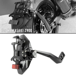 For KAWASAKI Z900 Z900RS 2017-2025 2024 2023 2022 Rear Fender Bracket Mudguard Eliminator License Plate Holder With LED Light