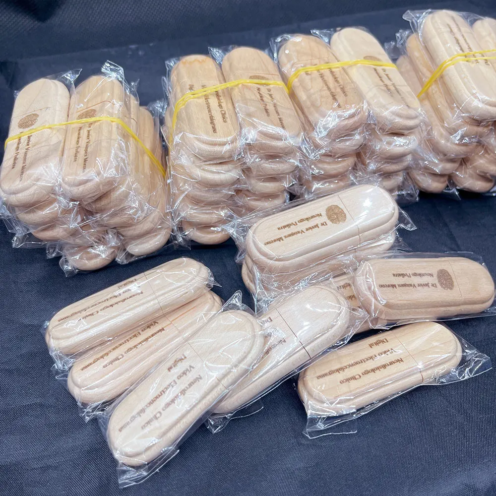 20 قطعة/الوحدة USB 2.0 (شعار مخصص مجاني) خشبي Usb 64gb محرك فلاش USB بندريف 4GB 8GB 16GB 32GB 64GB ذاكرة عصا للهدايا