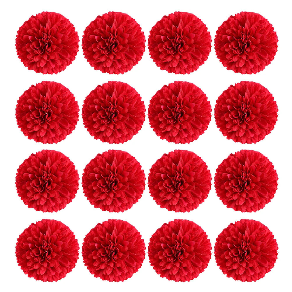 25 Pcs Simulated Chrysanthemum Decoration Anniversary Decorations Fake Decorate Wedding Day Silk Flowers Cloth Artificial Head