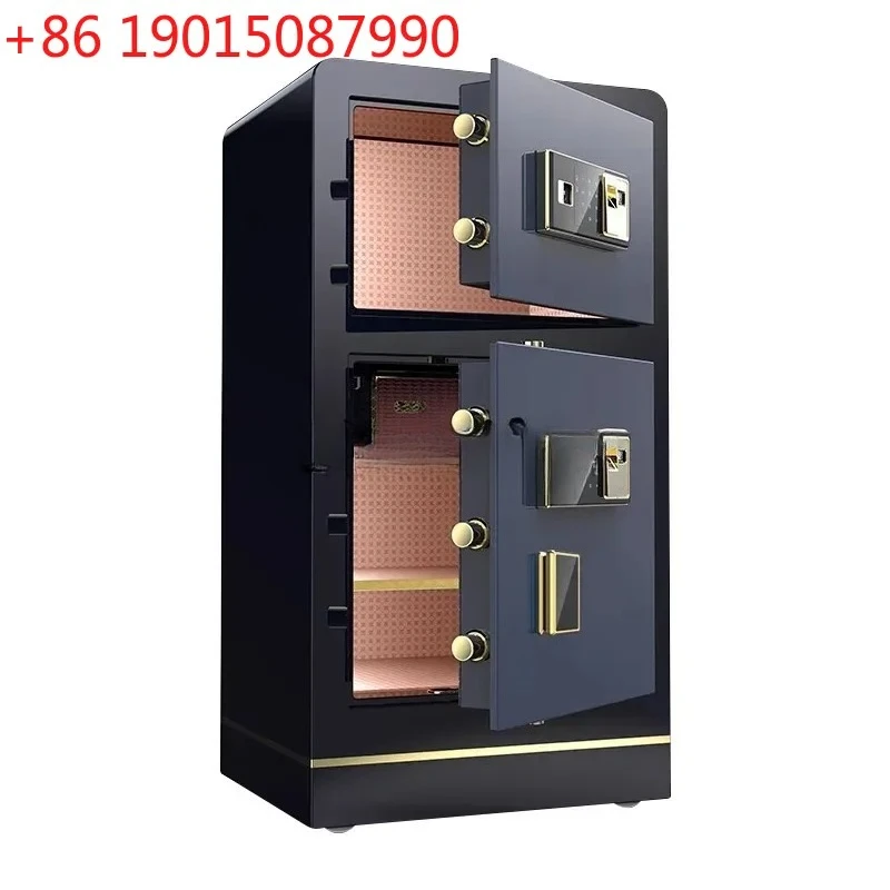 z.Double Door Fingerprint Password All Steel Office Double Door Anti-theft Safe Deposit Box Intelligent Fireproof Cabinet