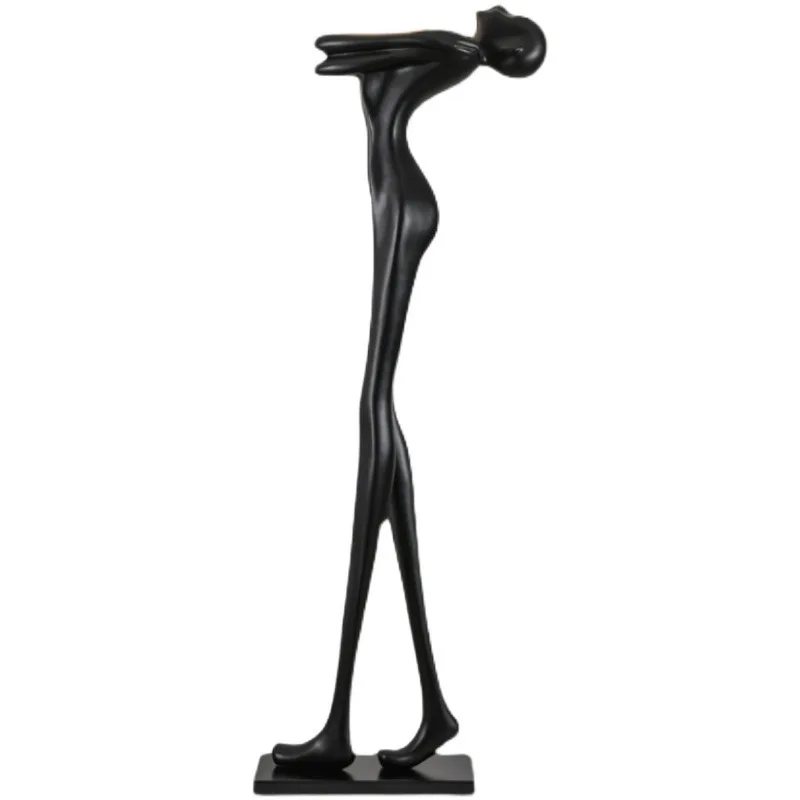 

Human shaped art sculpture holding ball floor lamp, hotel lobby exhibition hall, villa sales department decoration lamp