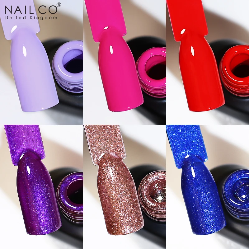 NAILCO 283 ألوان هلام طلاء الأظافر قاعدة علوية Vernis شبه دائم الأشعة فوق البنفسجية هلام الورنيش رسومات أظافر ورنيش الهجين مانيكير