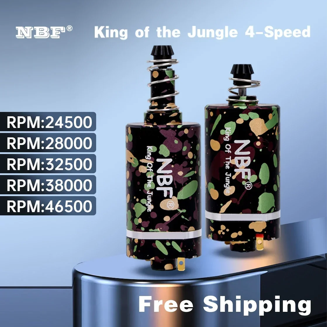 Motor Brushless NBF Grosir 480 Empat Tingkat Kecepatan, Sempurna Untuk Senjata Airsoft M16/M4/MP5/G3/P90 V2 V3 Gearbox