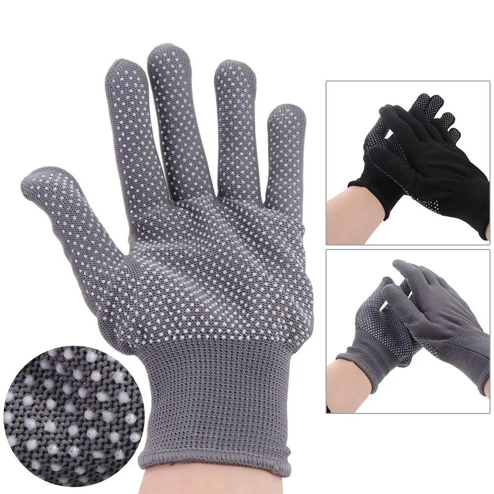 5Pair Universal Safety Work Gloves Non-slip Nylon Working Gloves Anti-Fouling Breathable Riding Mittens Riding