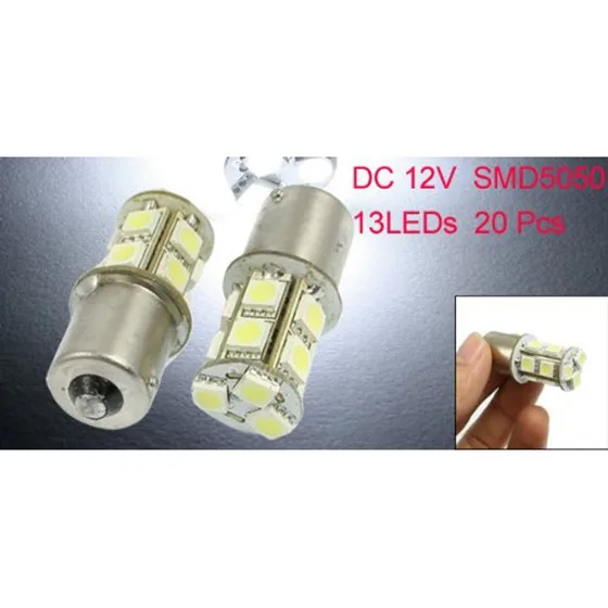 Car 1156 BA15S P21W 5050 SMD 13 LED Tail Turn Brake Light Lamp 20 Pcs