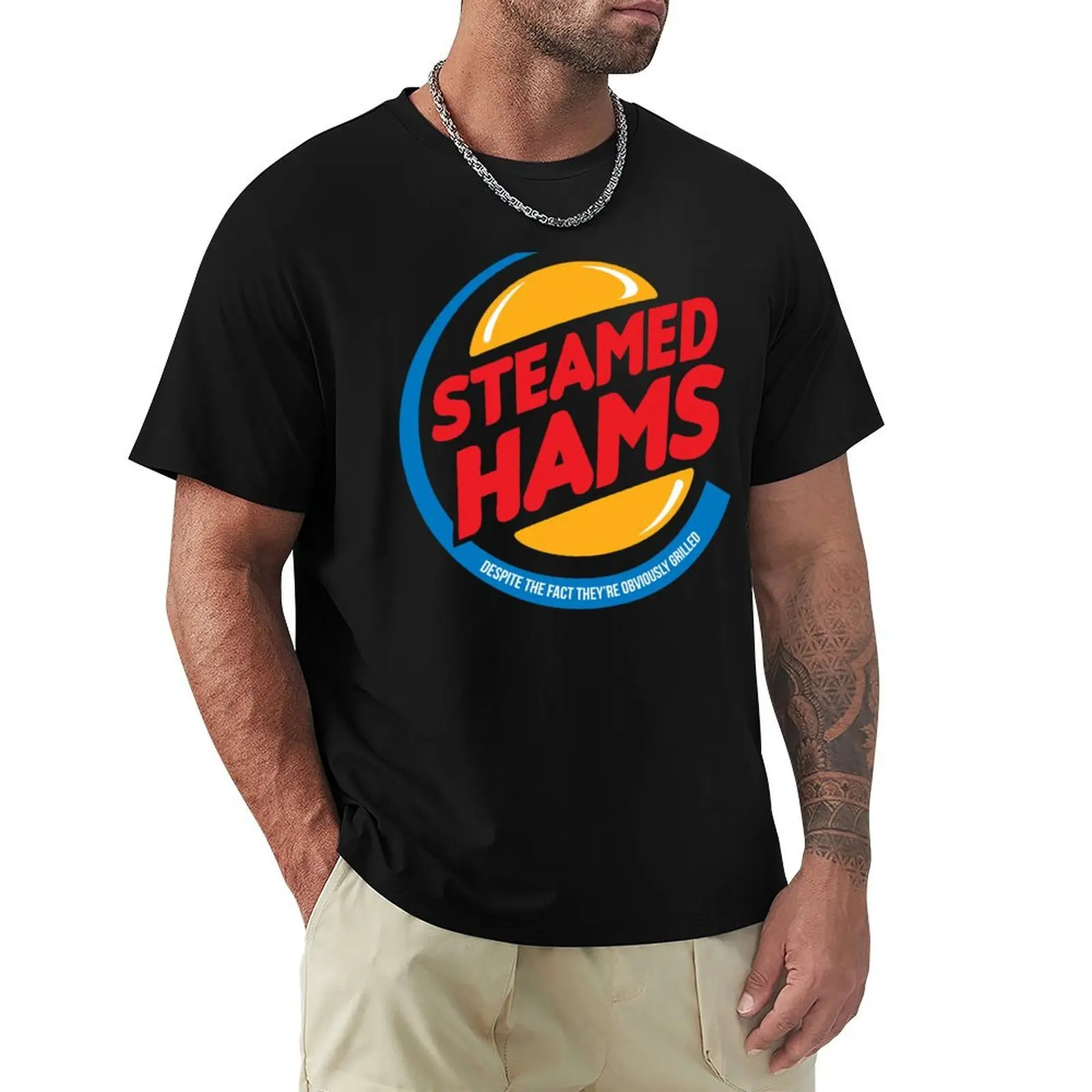 

Steamed Hams T-Shirt sports fans Louboutins new edition baggy shirts workout shirts for men