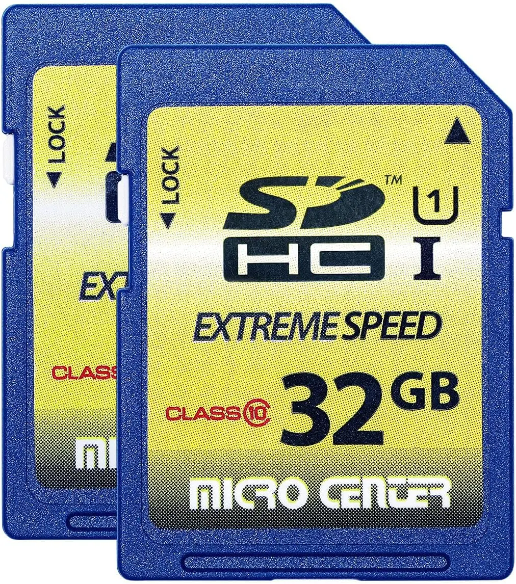 

32GB SDHC Memory Card 2-Pack, Class 10 U1, 60MB/s Read, for Cameras & Devices