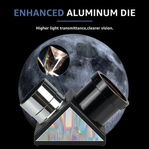 Imagen 2 del producto SVBONY La diagonal del prisma de imagen correcta de 1,25 pulgadas y 45/90 grados proporciona vistas nítidas para el telescopio refractor