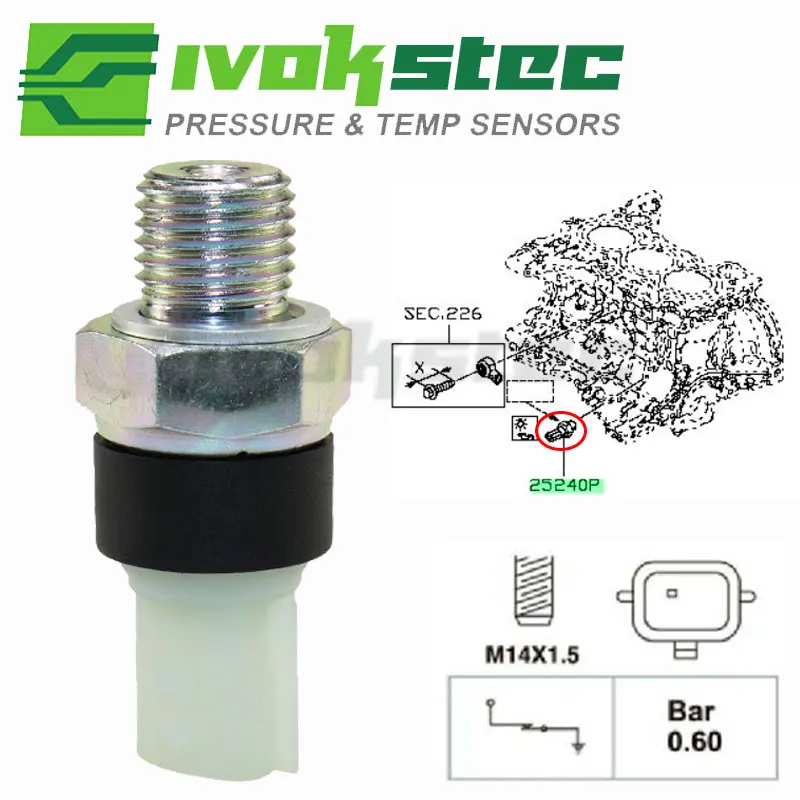 

M14x1.5 Oil Pressure Switch 4431212 For Opel Movano A B 2.2 2.3 2.5 X70 X62 Vivaro A B 1.9 1.6 2.0 2.5 X83 X82 4433805 93198166