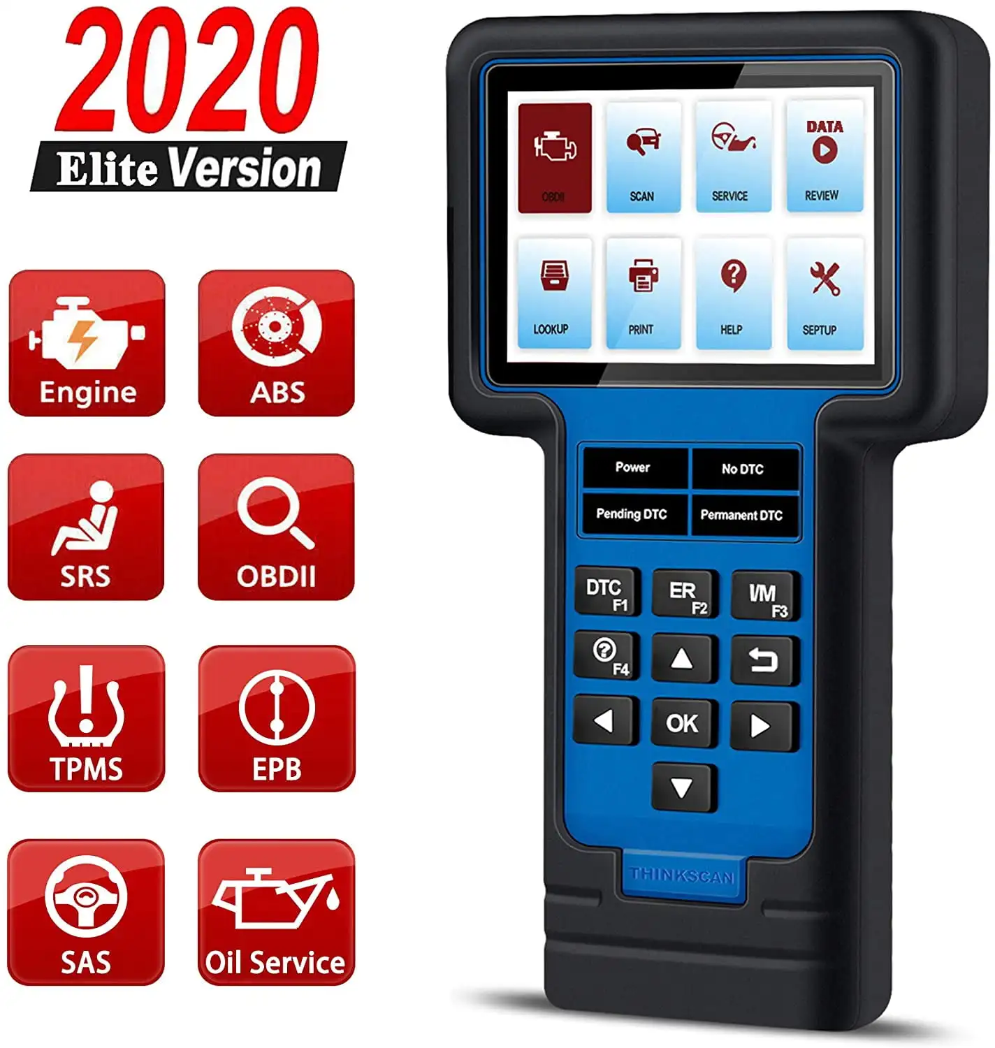 

Диагностический инструмент сканера OBD2 TS601, системы SRS двигателя ABS