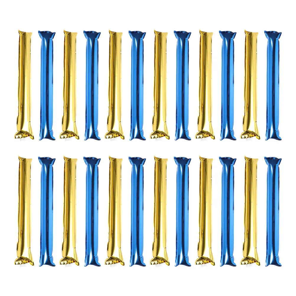 

24pcs Cheer Sticks Inflatable Durable Versatile for Concerts Sports Year End Parties Cheerleading Candy Cane Balloon