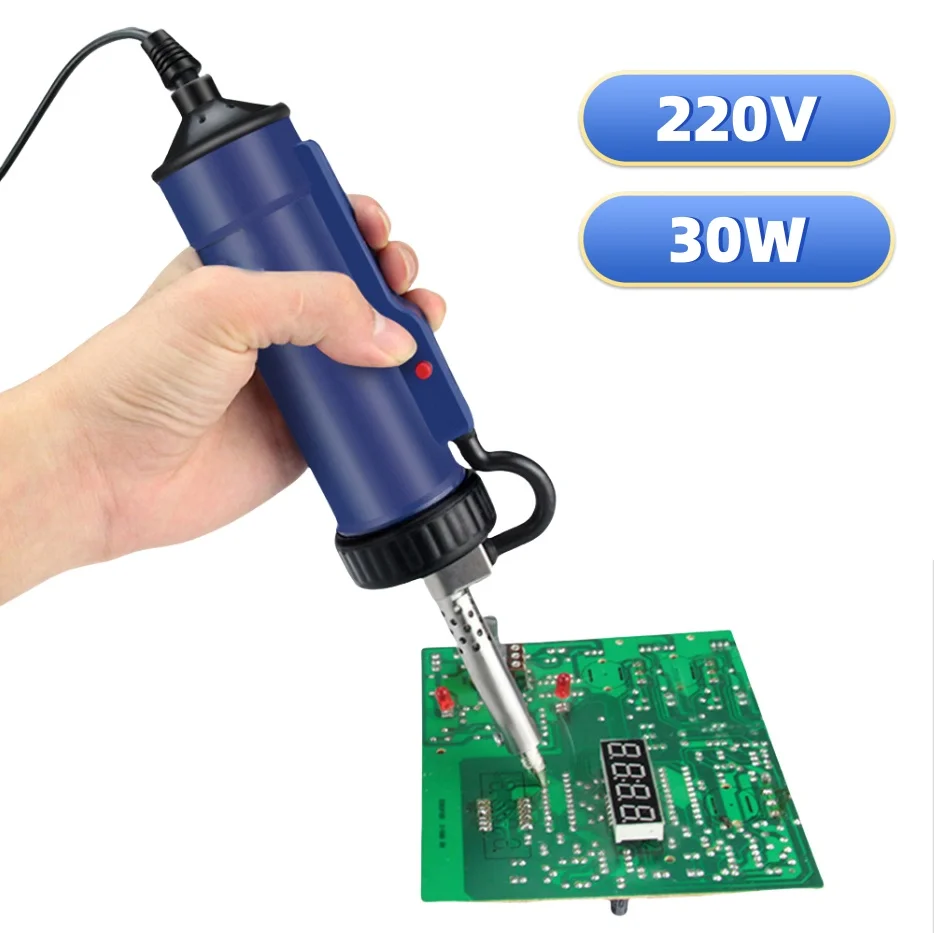 Electric Solder Sucker 30W + 1 Needle, Tin Suction Device Gun Soldering Tools EU Plug 220V