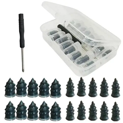 Juego de clavos de goma para reparación de neumáticos de coche, tornillo Universal para neumáticos, herramientas de reparación sin cámara, Kit de accesorios para motocicleta y camión
