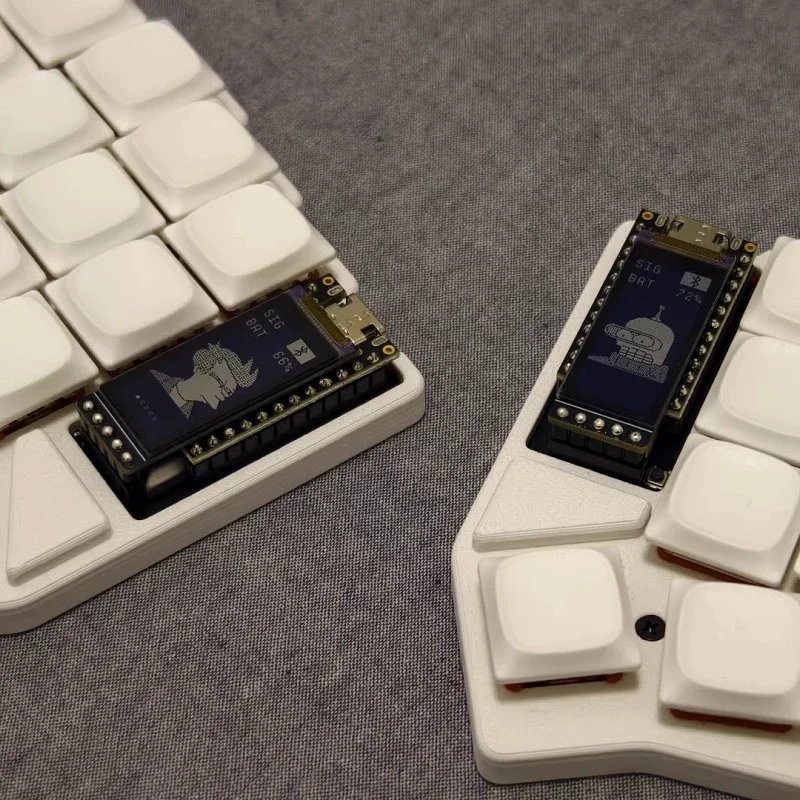 

Низкопрофильная разделенная клавиатура Corne Bluetooth Choc V1 с низкой осью и возможностью горячей замены, хорошая! View ZMK Custom Office Gaming Механическая клавиатура