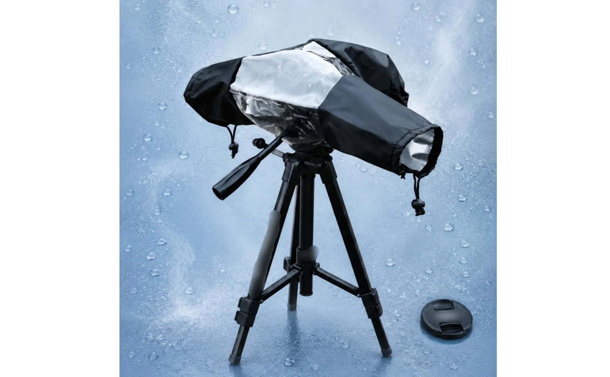 DSLR Rain Cover Weather Protection Camera Lens Rain Cover Lens Jacket Folds Flat Photo Gear Long-Lasting Nylon for Outdoor