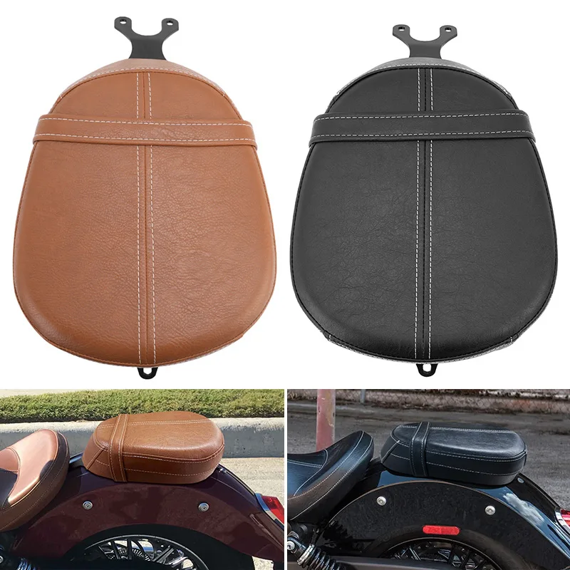 

For Indian Scout 2015-2023 Sixty 2016-2023 Moto Parts Motorcycle Pillion Pad Seat Solo Rear Seat Cushions Passenger Saddle