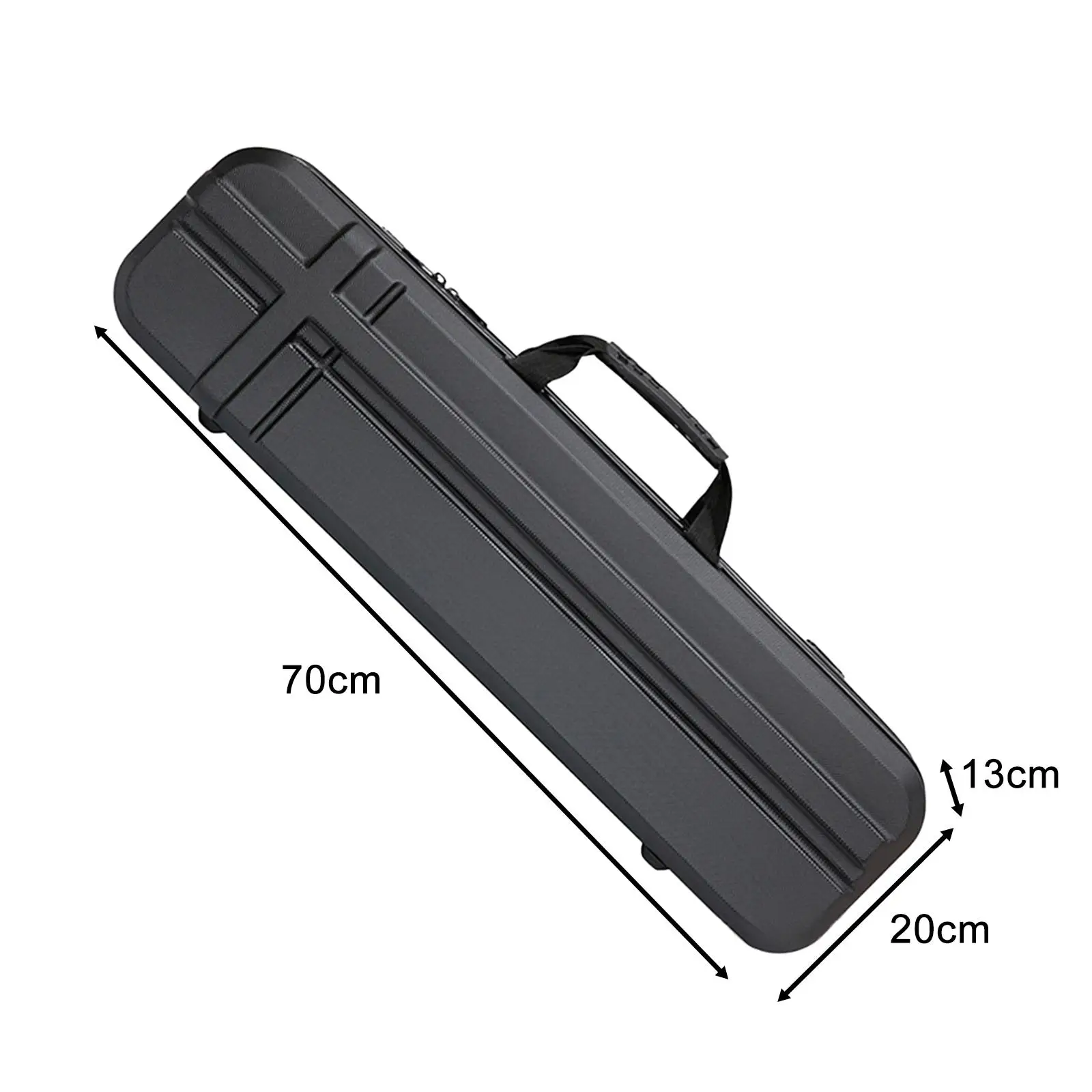 Fishing Pole Bag Carrying Bag Hard Shell Portable EVA Fishing Rod Case Waterproof Multipurpose with Adjustable Shoulder Strap