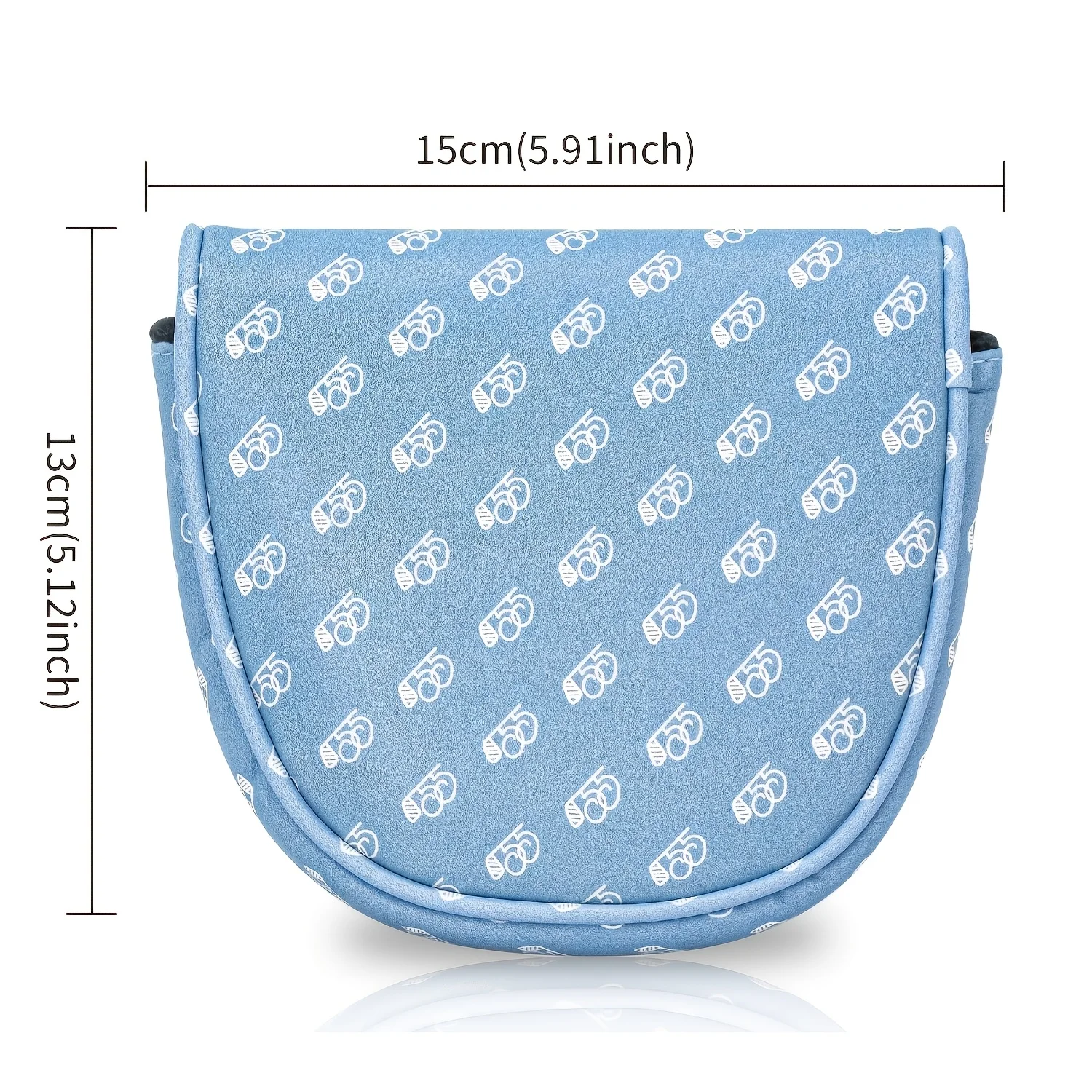 1pc Putter Golf Putter Head Cover - Printing Style with Putter Adapted PU And Cushioned Liner, Magnetic Closure view 6