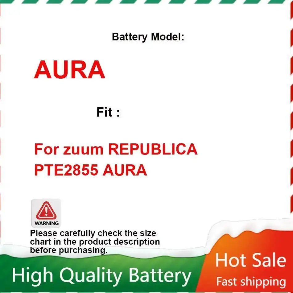 

Прочный аккумулятор мобильного телефона для Zuum Republica PTE2855 Aura 2500 мАч