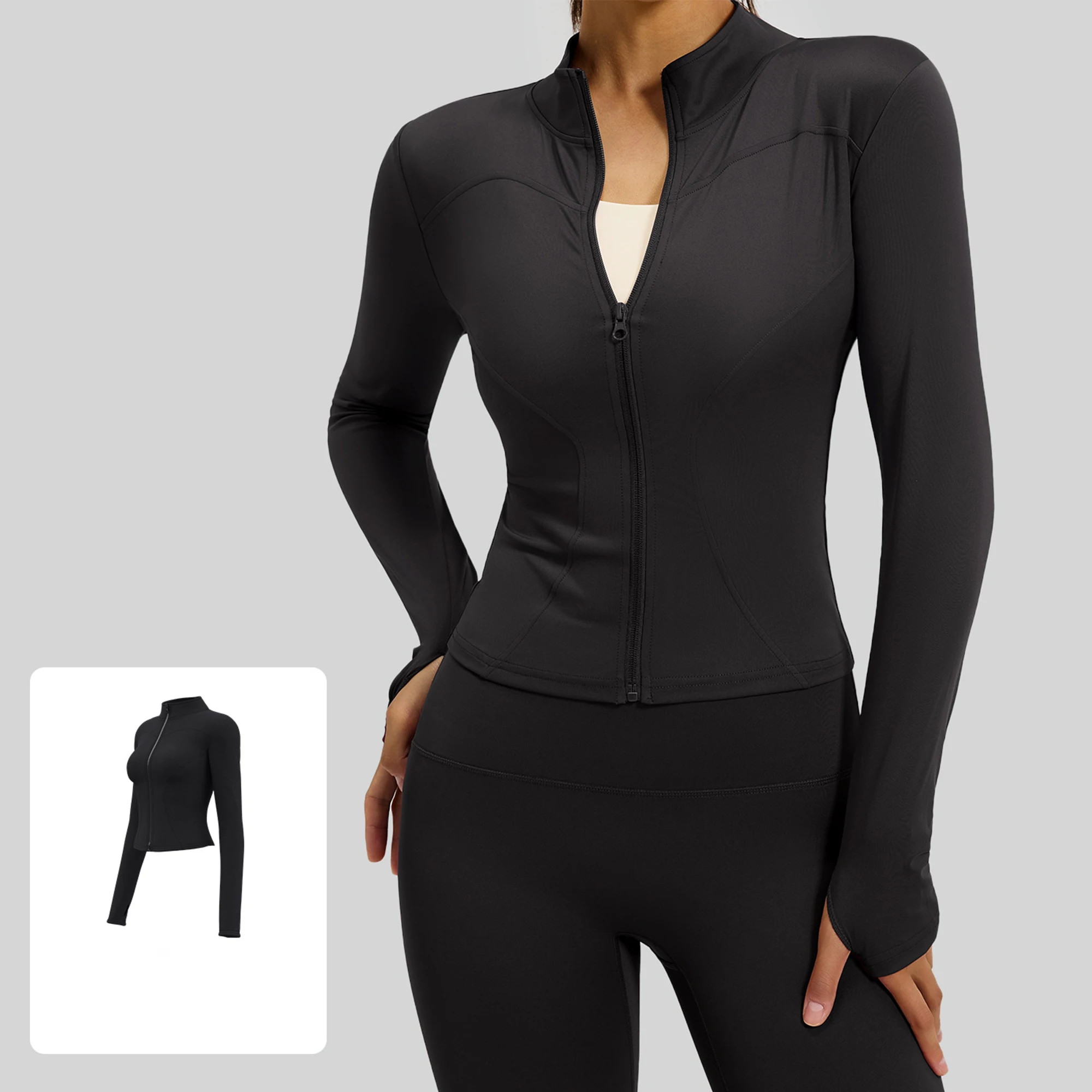 jaqueta-de-yoga-com-gola-alta-leve-e-slim-top-de-yoga-jaqueta-para-corrida-roupas-para-ciclismo-e-treino