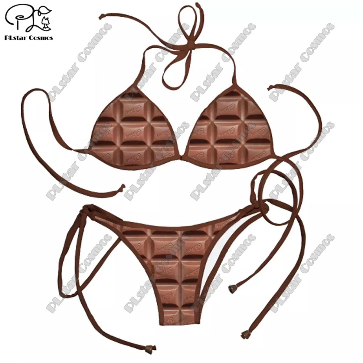 PLstar Cosmos Bikini de 2 piezas Bikini 3D completamente estampado Verano Mujer Bikini Traje de baño para mujer Traje de baño sexy Conjuntos de bikini 2