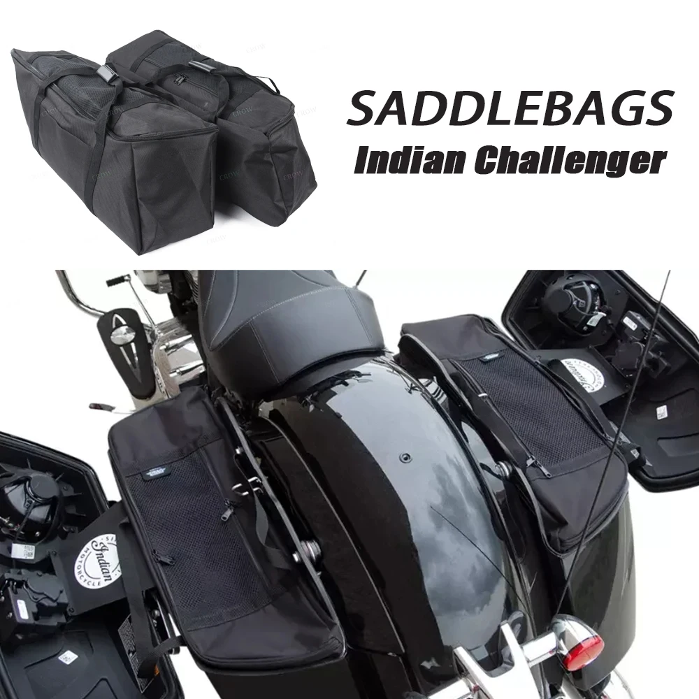 

Седельные сумки для мотоциклов Indian Challenger Roadmaster, водонепроницаемый багаж с монтажными ремнями, аксессуары для велосипедного туризма