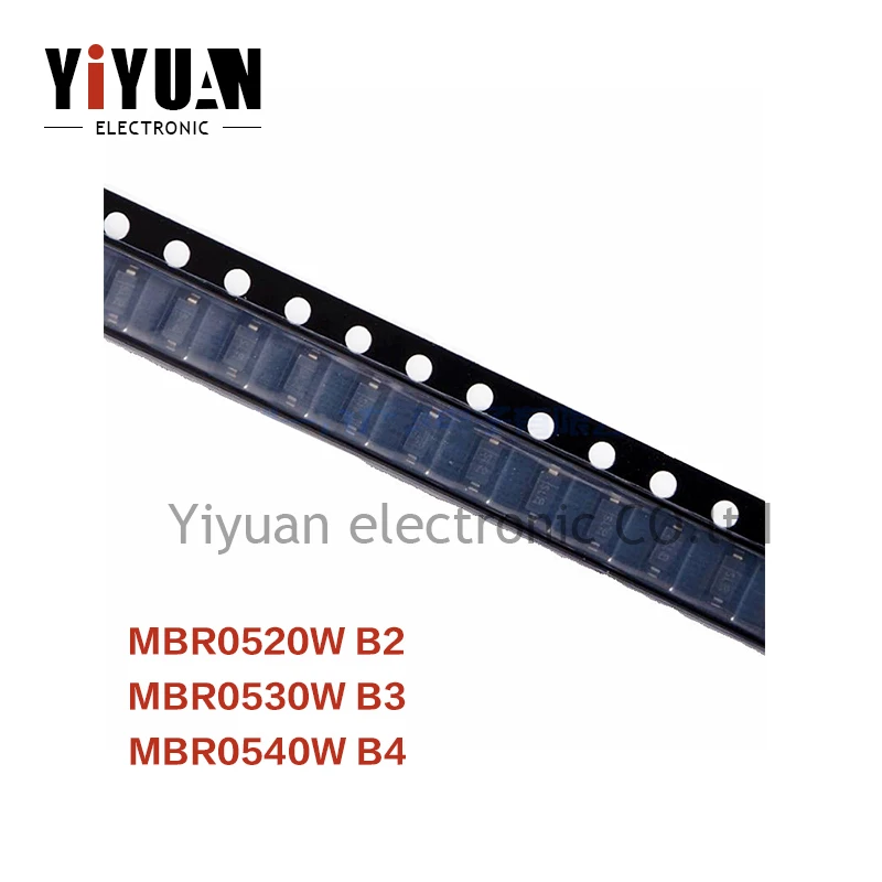 

100PCS NEW MBR0520W B2 MBR0530W B3 MBR0540W B4 SOD-123 Diode