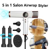 110000RPM Professional Hair Dryer Brushless Negative Ions Blow Dryer 1800W Powerful Lownoise 5 in 1 Salon Hair Airwrap Styler